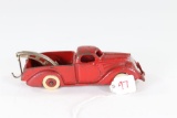 Hubley cast iron toy tow truck (6”, original paint)