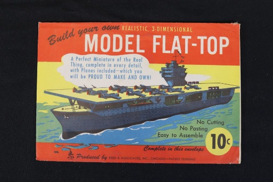 WWII kid’s punch-out 3D aircraft carrier model