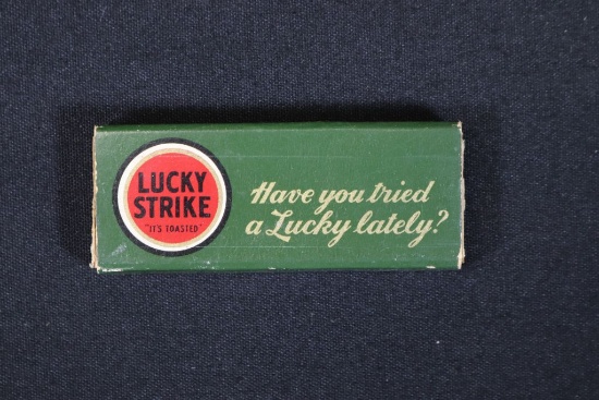 Antique Lucky Strike cigarette sample pack