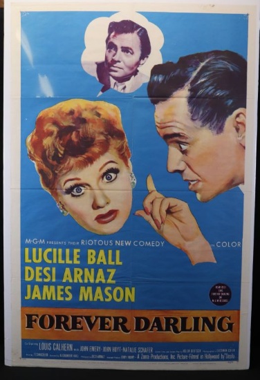 1956 “Lucy” one-sheet movie poster for “Forever Darling”