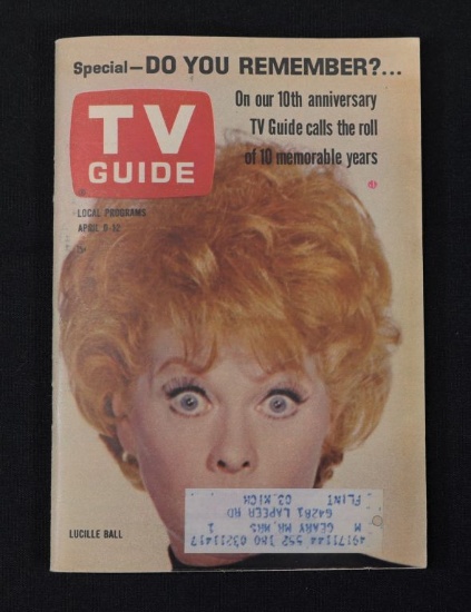 1962 and 1963 TV Guides with Lucille Ball/Lucy covers