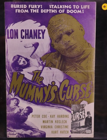 Mummy's Curse (1951) Pressbook