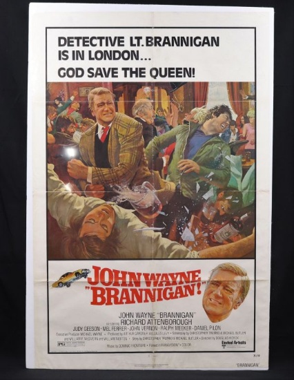 John Wayne 1975 “Brannigan” one-sheet movie poster