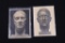 Lot of (2) Nazi Hitler Bust Postcards