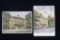 Group of (2) Nazi Brown House Postcards