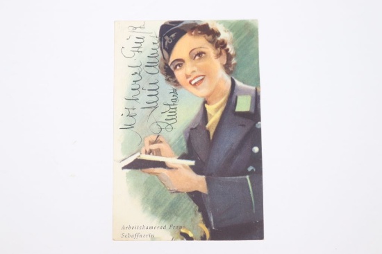Nazi Propaganda Woman's Postcard