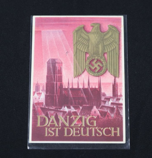 Nazi WHW Danzig Propaganda Postcard