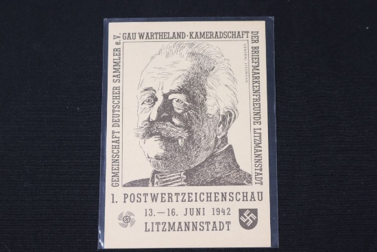 Nazi Litzmannstadt Propaganda Postcard