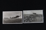 Lot (2) Nazi Graf Zeppelin LZ-130 Postcards