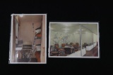 (2) LZ-129 Hindenburg Interior Postcards