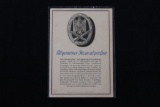 Nazi General Assault Badge Postcard