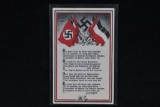 Nazi Horst Vessel Propaganda Postcard
