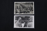 Lot of (2) Nazi Adolph Hitler Photo Postcards