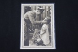 Hitler w/Child Propaganda Postcard