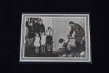 Hitler w/Children Propaganda Postcard