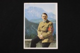 Nazi Adolph Hitler Color Postcard