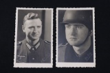 Lot of (2) Nazi Soldier Portrait Postcards