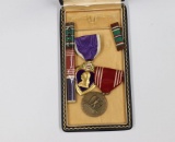 Boxed WWII Medal Group/Purple Heart+