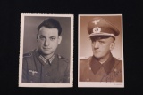 Lot of (2) Nazi Soldier Portrait Postcards