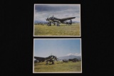 Lot of (2) Nazi Luftwaffe Color Postcards
