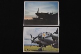 Lot of (2) Nazi Luftwaffe Color Postcards