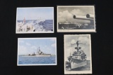 Lot of (4) Nazi Navy Propaganda Postcards