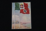Nazi/Italian Propaganda Postcard