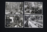 Lot of (4) Nazi Photos of Various Flags