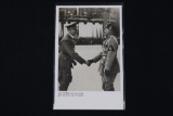 Hitler/Mussolini Propaganda Postcard