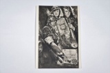 Nazi SS Art Propaganda Postcard