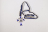 Nazi Mothers Cross Medal Silver w/Ribbon