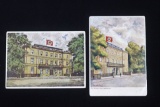 Group of (2) Nazi Brown House Postcards