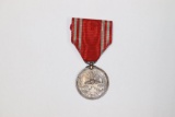 Japanese WWII Red Cross Medal w/Ribbon