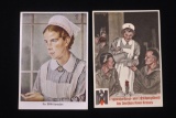 Group of (2) Nazi DRK/Red Cross Postcards