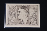 Excellent Adolph Hitler Propaganda Postcard