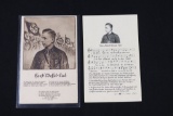 Group of (2) Nazi Horst Wessel Postcards