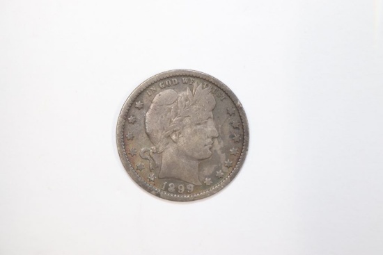 1899 silver Barber quarter