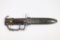 Vietnam War brass knuckled M-7 bayonet in M8A1 scabbard.