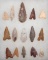 Group of Indian stone artifacts – arrowheads