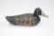 Antique hand-painted carved wood duck decoy