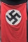 WWII Nazi flag/banner approx. 49” x 112”, double-sided.