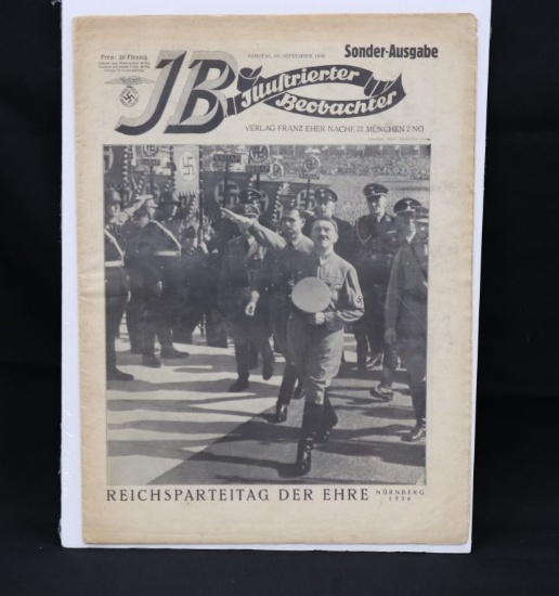 1936 NSDAP Nazi propaganda magazine “J.B.”