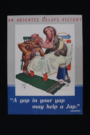 WWII Lawson Wood monkey propaganda poster