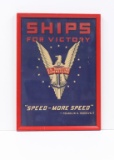 WWII U.S. Maritime “Ships for Victory” poster.