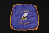 WWII embroidered Seabees souvenir pillow cover