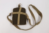 1942 dated WWII British Army canteen with cover/strap