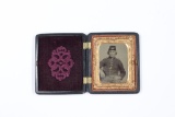 Civil War cased Union soldier tintype photo