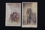(2) late 1800’s CdV photos of British soldiers