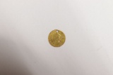 1881 CA Moon & Shooting Star gold token/coin.