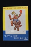 WWII Lawson Wood monkey propaganda poster 12” x 16”.